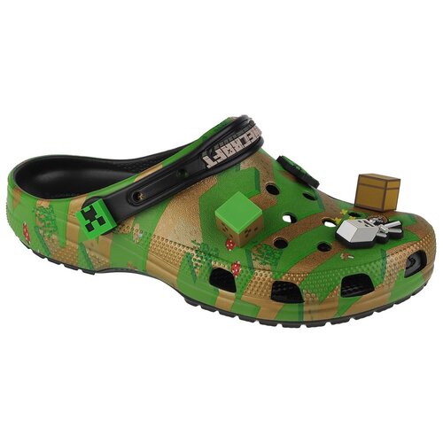 Crocs mu&amp;scaron;ke papuče Minecraft Elevated Clog 208472 MULTI Slike