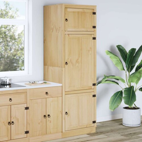  Cabinet s policom Med 60 x 32 x 40 cm Čvrsto borovo drvo Slike