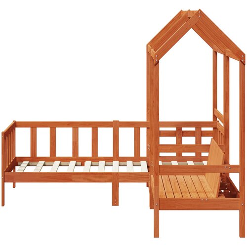  Set Dnevnog Kreveta 3 pcs Vosak Smeđa Masivna borovina Slike