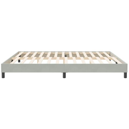 Box Spring krevet bez madracem svijetlo sivi 200x210 cm bar&amp;scaron;un Slike