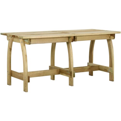vidaXL vrtna miza 160x74x75 cm impregnirana borovina Cene