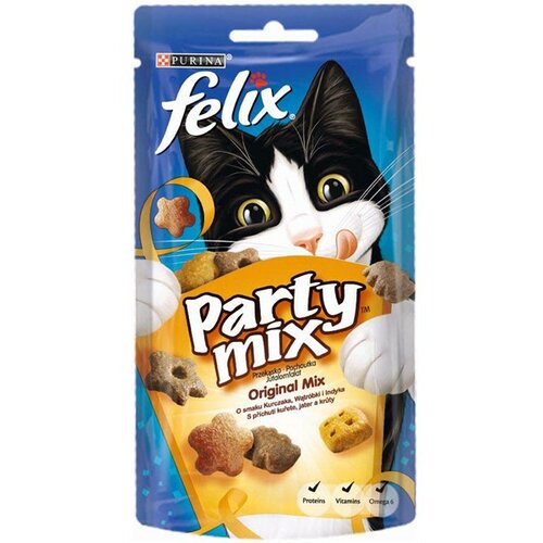 Felix poslastica za mačke party mix original 60g Slike