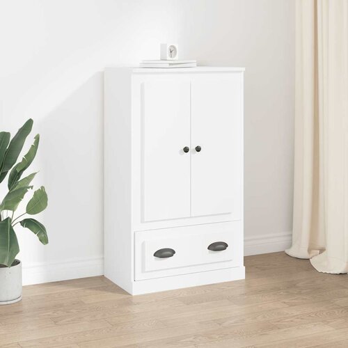  Visoka komoda bijela 60 x 35,5 x 103,5 cm od konstruiranog drva Cijene