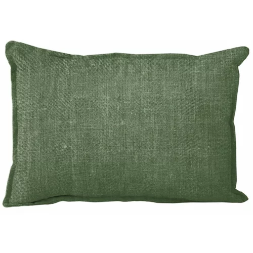 Really Nice Things Zeleni ukrasni jastuk Lino Moss, 35 x 50 cm