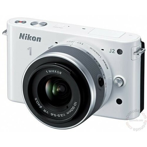 Nikon 1 J2 + 1 NIKKOR Obj. 10-30mm f/3,5-5,6 VR + 1 NIKKOR Obj. 30-110mm f/3,8-5,6 VR (white) digitalni fotoaparat Slike