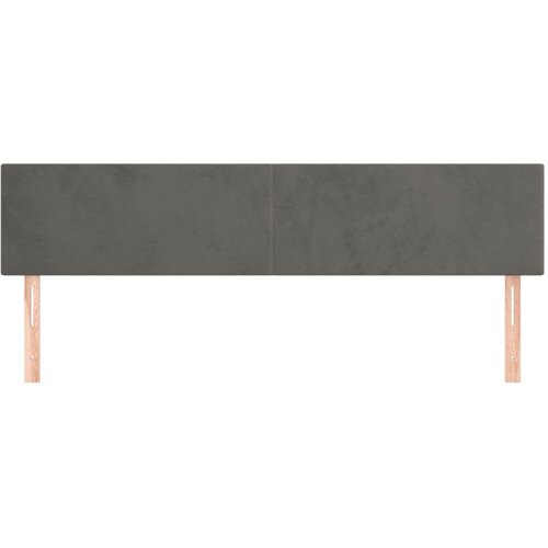  Uzglavlja tamnosiva 200x5x78/88 cm bar&amp;scaron;unasta Slike
