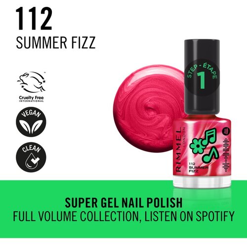 Rimmel London Super Gel Lacquer lak za nohte odtenek 112 Summer Fizz 12 ml Slike