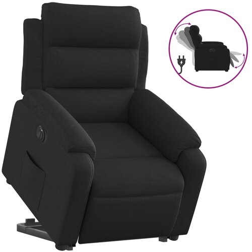 Maison Chic Električni naslanjač - Relax naslanjač s funkcijo vstajanja črn, (22061389) Cene