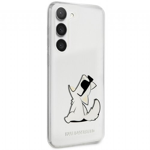 Karl Lagerfeld Originalen ovitek KLHCS23SSANKCPK za&amp;scaron;čita ovitek za Samsung Galaxy S23 5G prozoren - Choupette Fun Slike