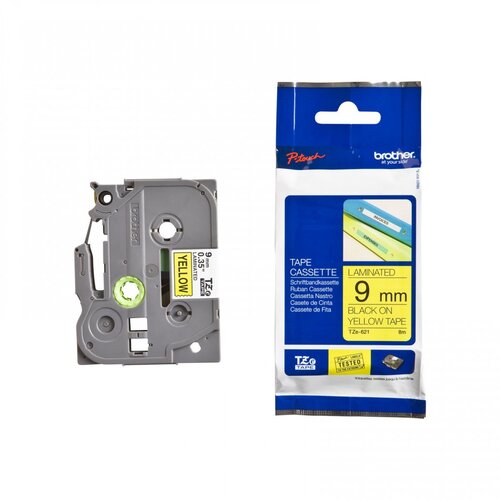  Trak p-touch tze-621 rumen/črn 9mm BROTHER Cene