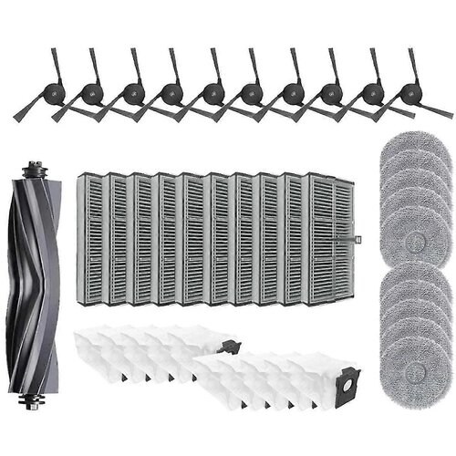 INORCO Deli sesalnika X40 Ultra / X40 Ultra Complete / X40 Pro / S30 Pro Ultra Glavni valj Stranska krtača Vrečka za prah, (21850625) Slike