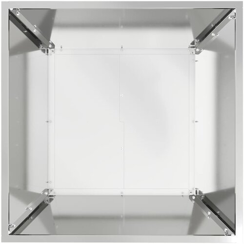  Vrtna saksija 5 pcs Srebrno 50 x 50 x 15 cm Cinkani čelik Slike
