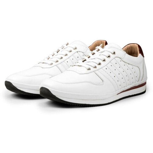 Ducavelli Cool Genuine Leather Men's Casual Shoes, Casual Shoes, 100% Leather Shoes All Seasons Shoes White. Cene