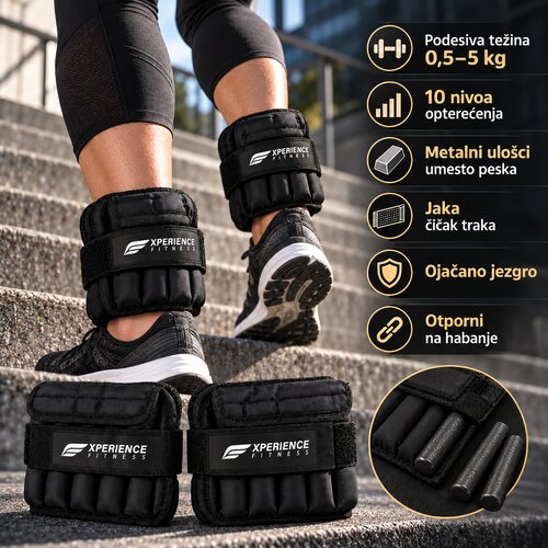  Tegovi za noge podesivi 2 x 5 kg &amp;ndash; od 0,5 do 5 kg Slike