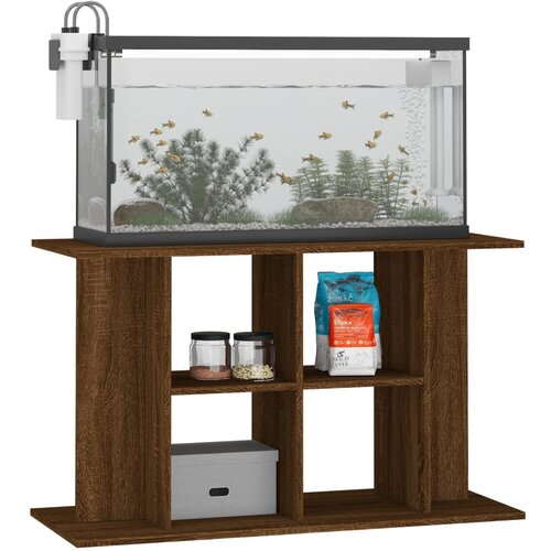  Stalak za akvarij boja hrasta 100x40x60 cm konstruirano drvo Slike