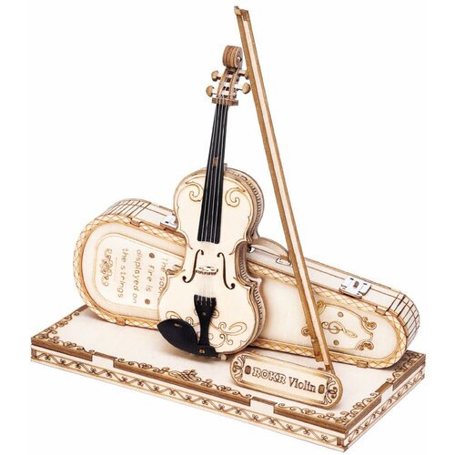 Robotime puzle Violin braon Cene