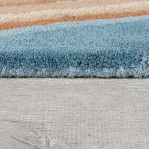 Flair Rugs Plavi ručno rađen vunen tepih 200x290 cm Abstract Flow &amp;ndash; Slike