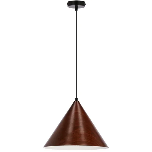 Candellux Lighting Tamno smeđa viseća svjetiljka s metalnim sjenilom ø 32 cm Dunca –