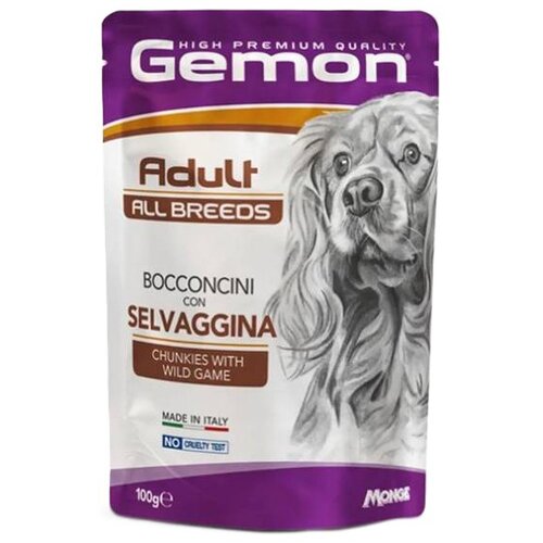 Monge Gemon Divljač u sosu - Adult 100g Cene