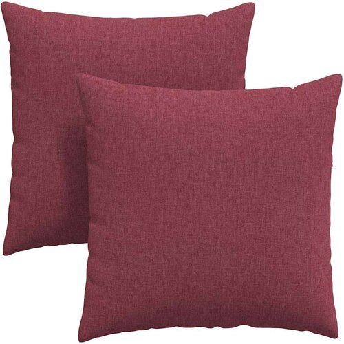 VidaXL jastučići za sofu 2 pcs vinska crvena 60 x 60 cm tkanina Slike