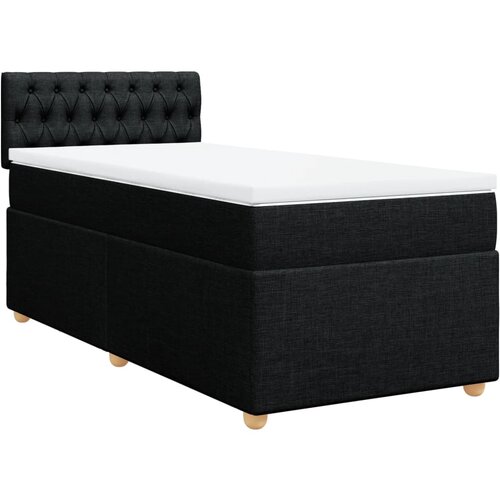 Maison Chic Box spring postelja - Vzmetna postelja z vzmetnico črna 90x200 cm blago SL22941, (21880486) Cene