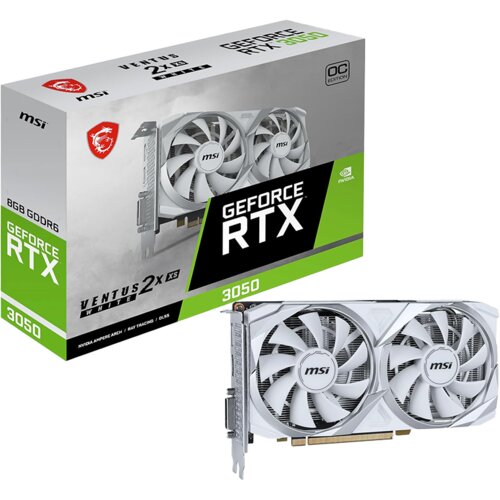 nVidia VGA MSI RTX 3050 VENTUS 2X XS WHITE 8G OC D0RTX3050VENTUS2XXSWHITE8GOC Cijene