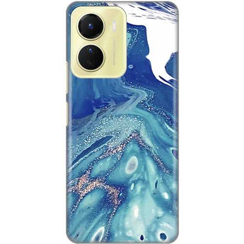 silikonska maska za Vivo Y16 Blue Marble Print plava Slike