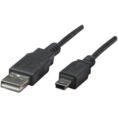 Manhattan USB 2.0 priključni kabel [1x USB 2.0 utikač A - 1x USB 2.0 utikač Mini-B] 1.80 m Cijene