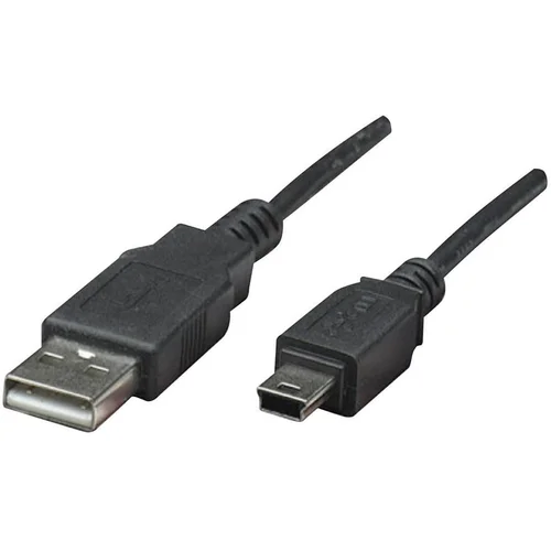 Manhattan USB 2.0 priključni kabel [1x USB 2.0 utikač A - 1x USB 2.0 utikač Mini-B] 1.80 m
