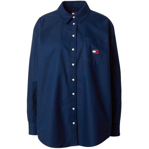Tommy Jeans Bluza mornarska / ognjeno rdeča / bela Slike