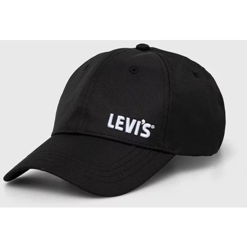 Levi's Kapa s šiltom črna barva