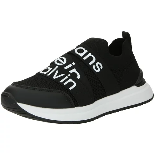 Calvin Klein Jeans Sportske cipele crna / bijela