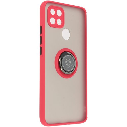 AVIZAR oppo A15 ring case - matirana hrbtna stran proti prstnim odtisom, združljivo z magnetnim nosilcem - rdeca, (20719248) Cene