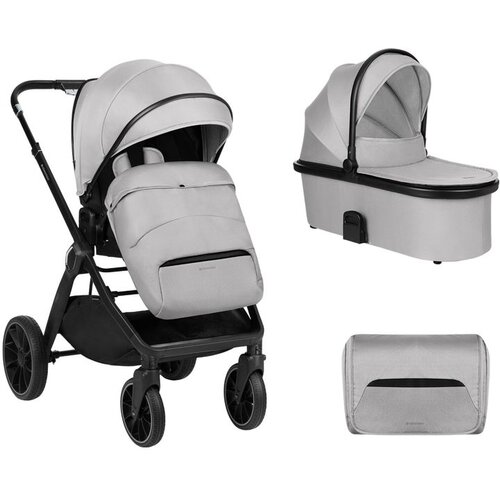 Kikka Boo Kolica Tiffany 2in1 set sa tvrdom korpom Light Grey Cene