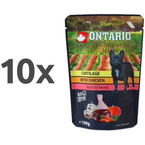 Ontario Dog - pi&scaron;čanec in hrustanec v juhi - 100 g 10 x 100 g Cene