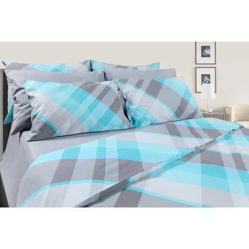 Textil posteljina Ana 140x200cm Mint Geometrija 8010156 Cene