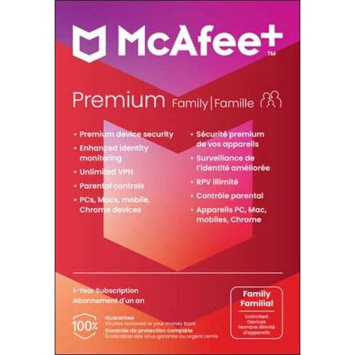 MCAFEE Premium - Family Unlimited Devices 1 Year Key GLOBAL Cene
