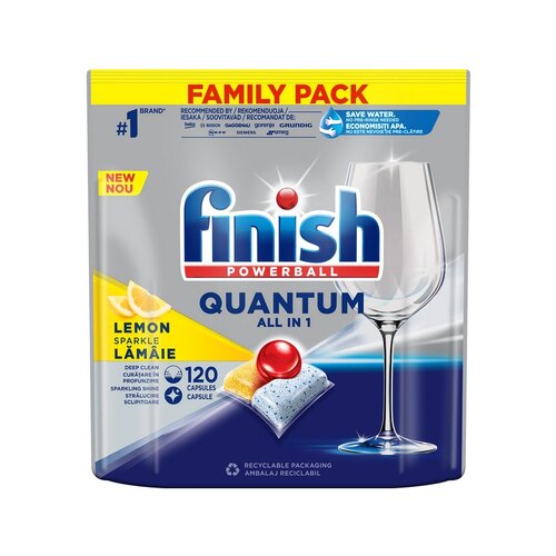 Finish Quantum All in 1 kapsule za pomivalni stroj, Limona, 120 kos. Cene
