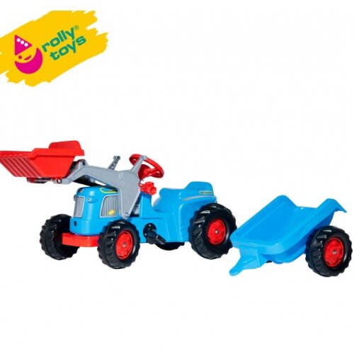 Rolly Toys traktor na pedale sa prikolicom i utovarivačem Rolly Kiddy Classic Cene