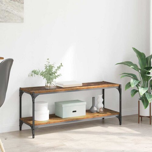 VidaXL TV omarica Star les 100x33x41cm Inženirski les in železo Slike