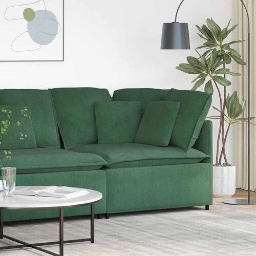  Modularni kutni kauč s jastucima tamnozelene boje 100 cm Cene