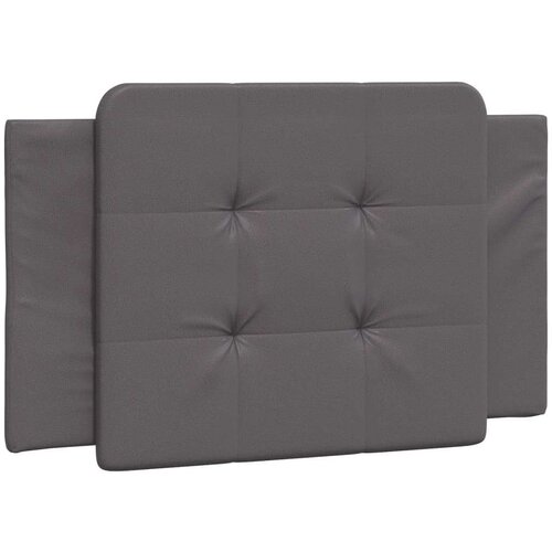 VidaXL Okvir kreveta s LED svjetlima sivi 100 x 200 cm od umjetne kože Slike