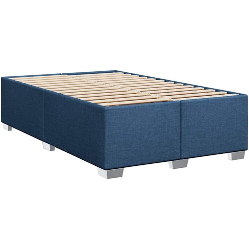  Krevet s oprugama i madracem plavi 120 x 190 cm od tkanine Slike