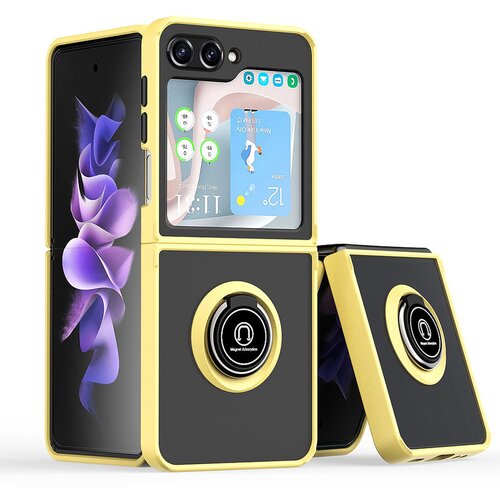  Torbica Frosted Shockproof za Samsung F741B Galaxy Z Flip 6 5G zuta Slike