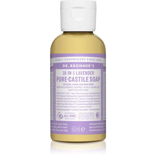 DR. BRONNER&amp;#039;S Lavender tekoče univerzalno milo 60 ml Slike