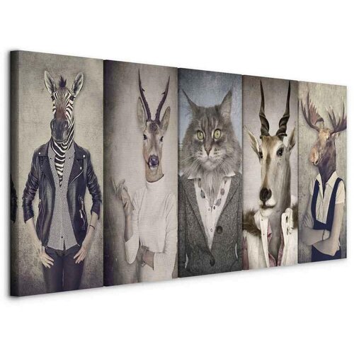 Artgeist Slika - Animal Masks I 100x40 Standard Cene