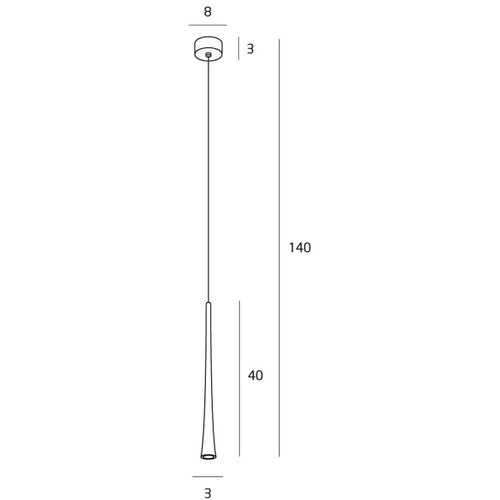  MAXLIGHT P0372 - LED luster na sajli COFFEE LED/7W/230V prečnik 3 cm crna Slike
