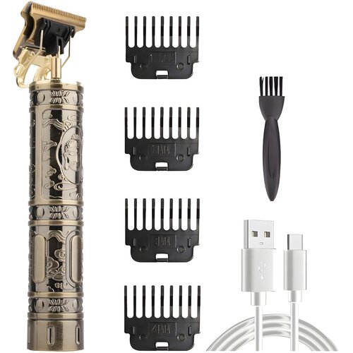  Električni stroj za kosu s USB punjenjem Budha - Zlato Smeđa KP25778 Cene