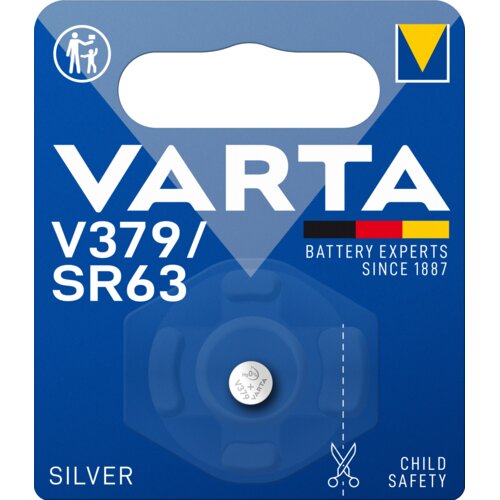 Varta Srebro-oksidna gumbna baterija SILVER V379/SR63 - 1 kos - 1 kos. Slike