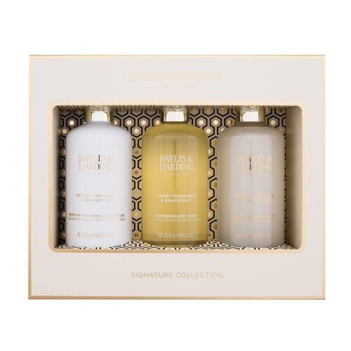Baylis & Harding Sweet Mandarin & Grapefruit Signature Collection set: gel za prhanje 300 ml + losjon za telo 300 ml + krema za prhanje 300 ml za ženske Cene